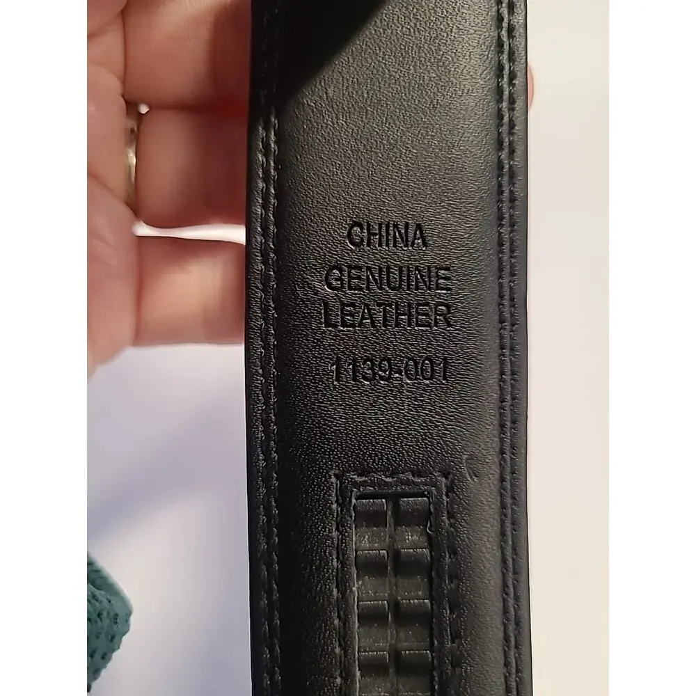 Mens Belt Leather Ratchet Belt Adjustable Fits 30 - 36
